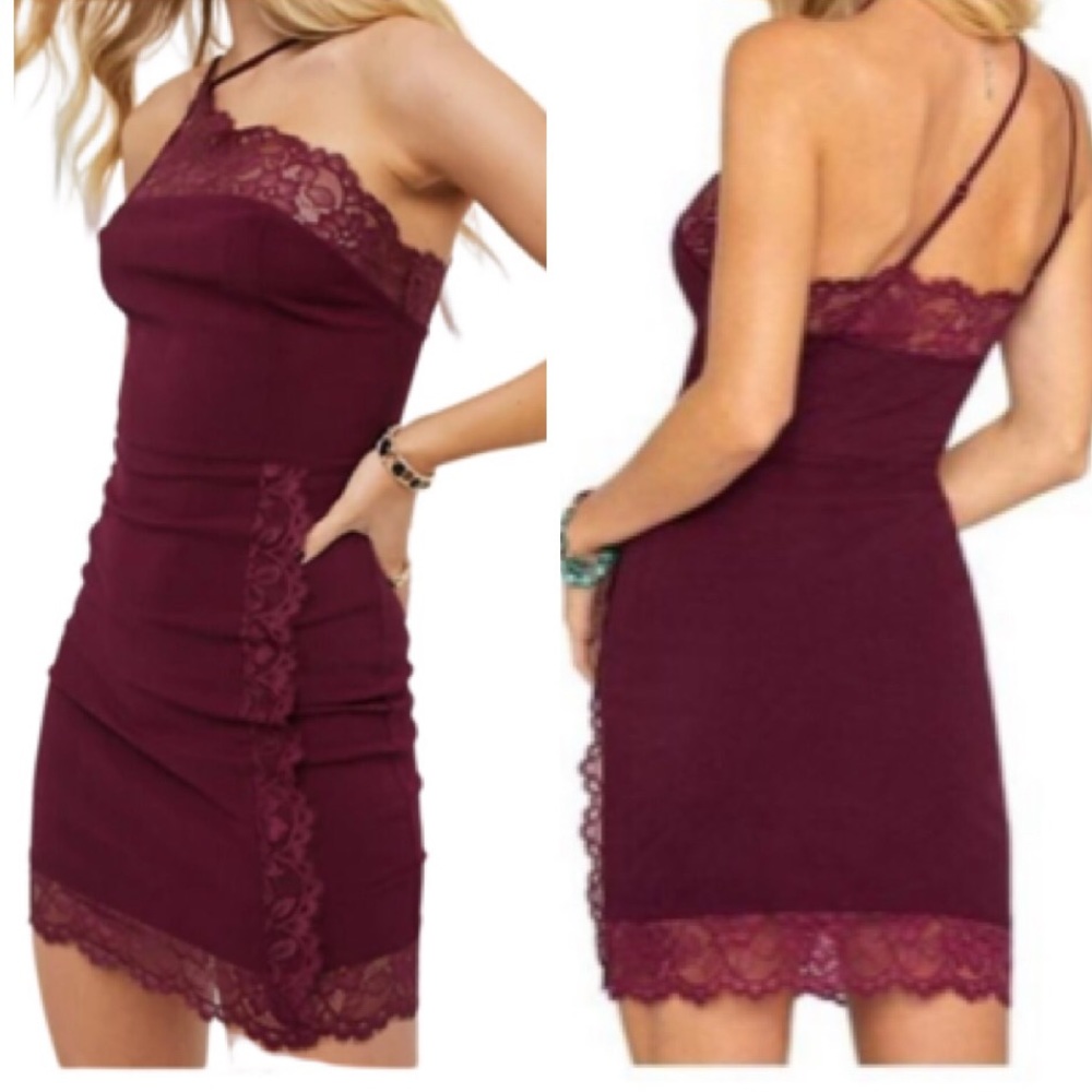 NWT-Free People- Premonitions Lace Trim Dress (Vetiver Bloom)